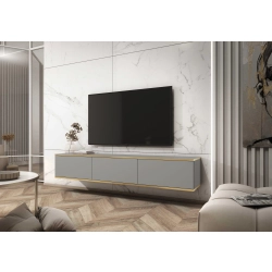 Szafka RTV Szaro - Złota  175 cm